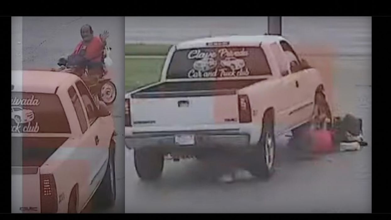 17-year-old motorist runs over man in wheelchair, seriously injuring him, and flees scene. Victim even waves at teen driver to watch out before impact.