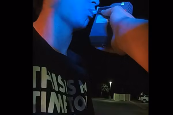 19-year-old driver couldn't have worn a worse T-shirt during DUI arrest