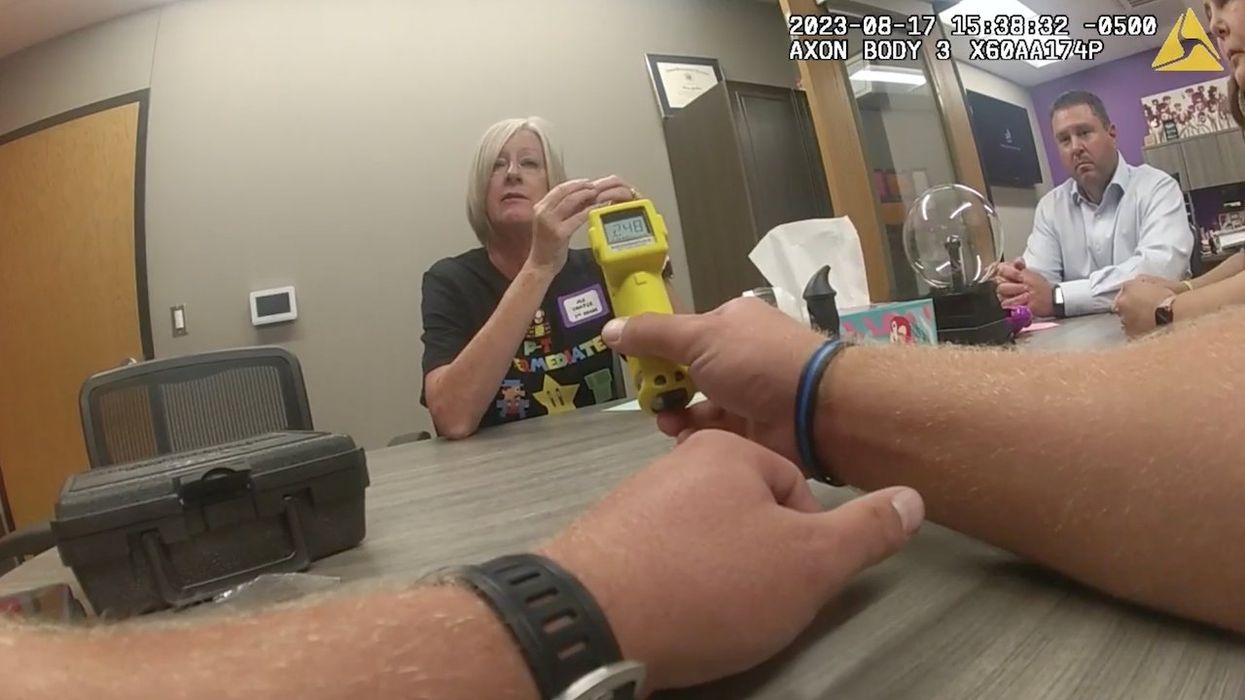 3rd-grade teacher arrested on first day of school after police bodycam video shows her testing at three times legal alcohol limit on breathalyzer
