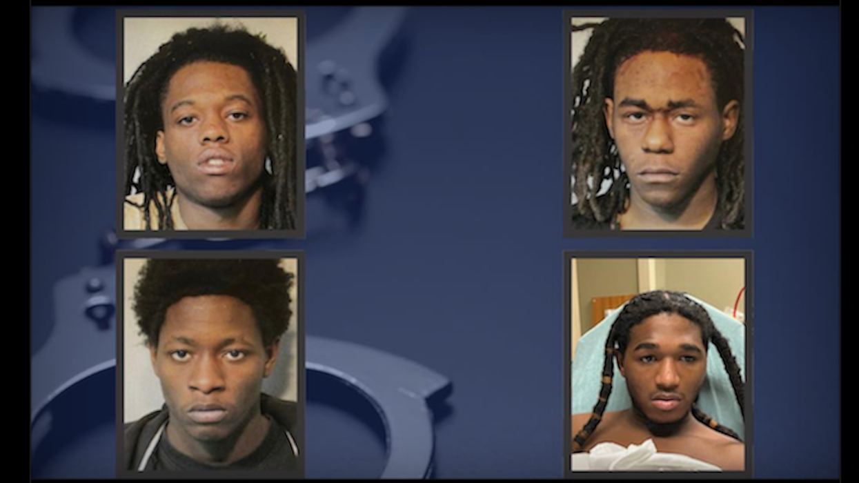 4 violent robbery suspects arrested; but when jailer opens cell to check on 1 suspect, more violence — and an escape — ensues