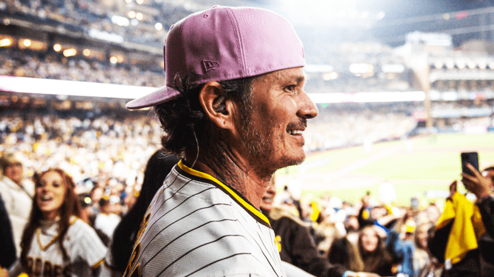 50-year-old rock star tears up at MLB playoff game — only Millennials will understand
