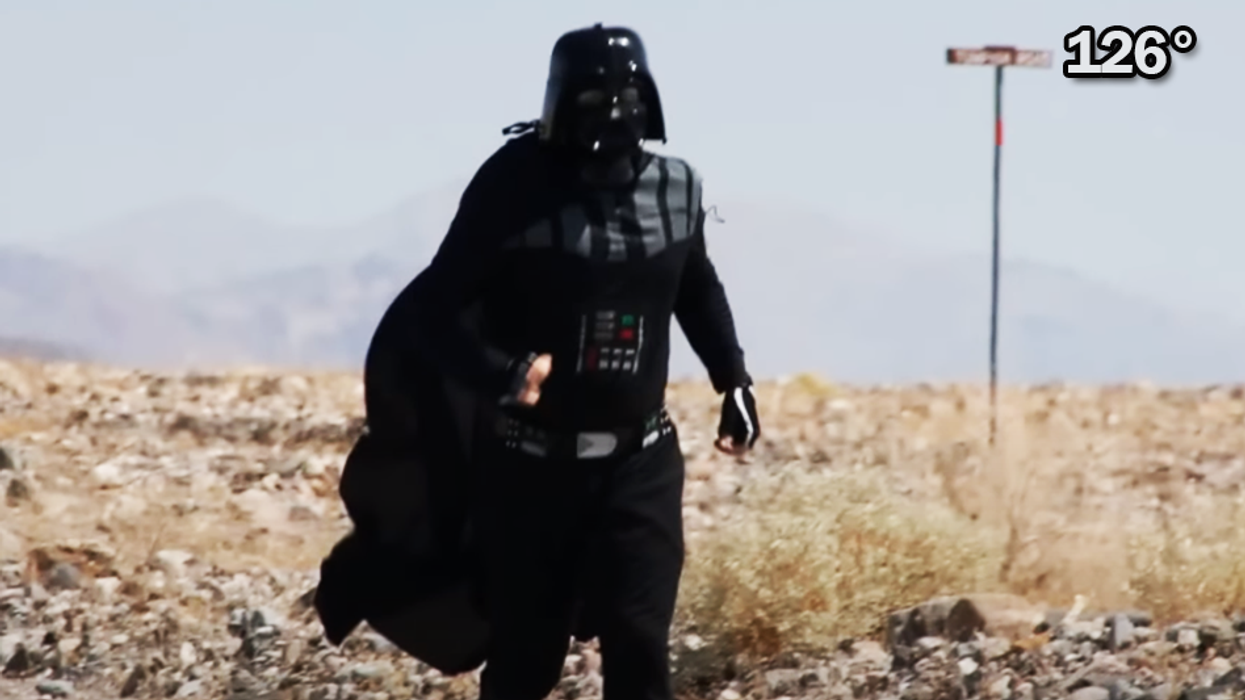52-year-old 'Darth Vader' runs in 126-degree Death Valley desert challenge: 'It makes me laugh'