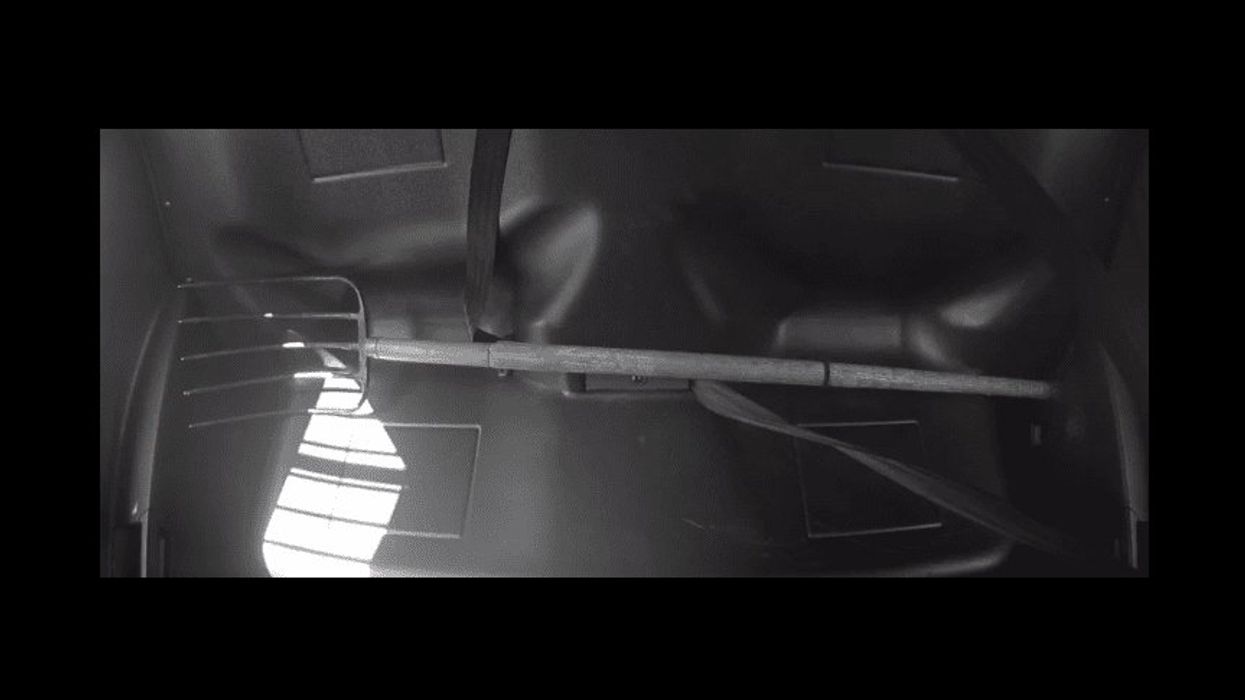 71-year-old homeowner's gun jams when confronting alleged burglar armed with a pitchfork, so he draws his sword: 'He just saw red'