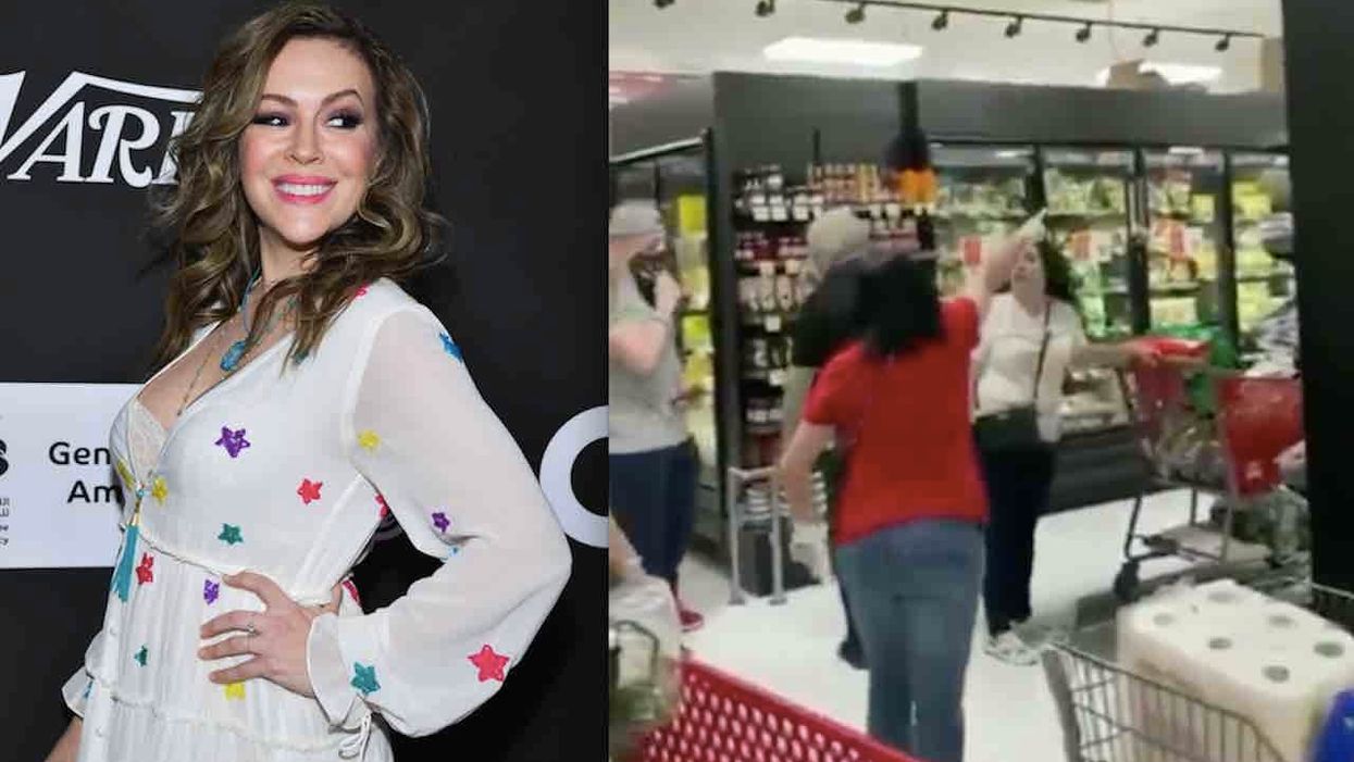 Alyssa Milano suggests she's proud of shoppers who drove woman from market for not wearing mask
