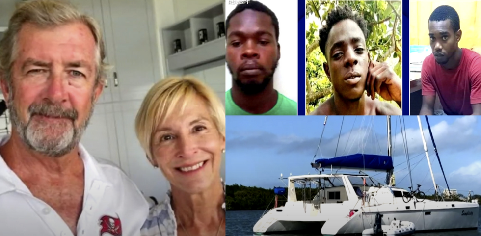 Escaped convicts charged with murdering Americans on dream Caribbean yacht voyage; couple reportedly thrown overboard