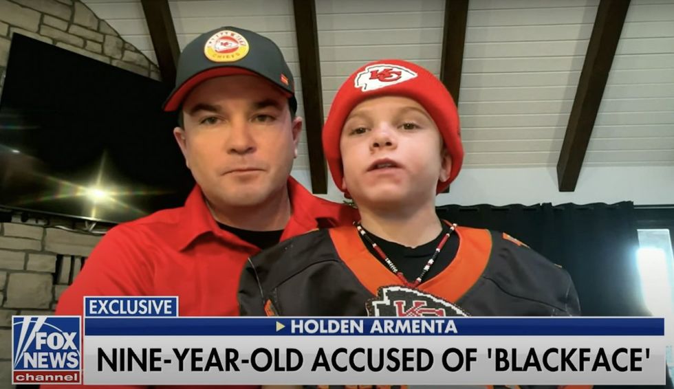 Angry dad says son has been 'pretty devastated' since Deadspin writer accused 9-year-old of wearing blackface to Chiefs game
