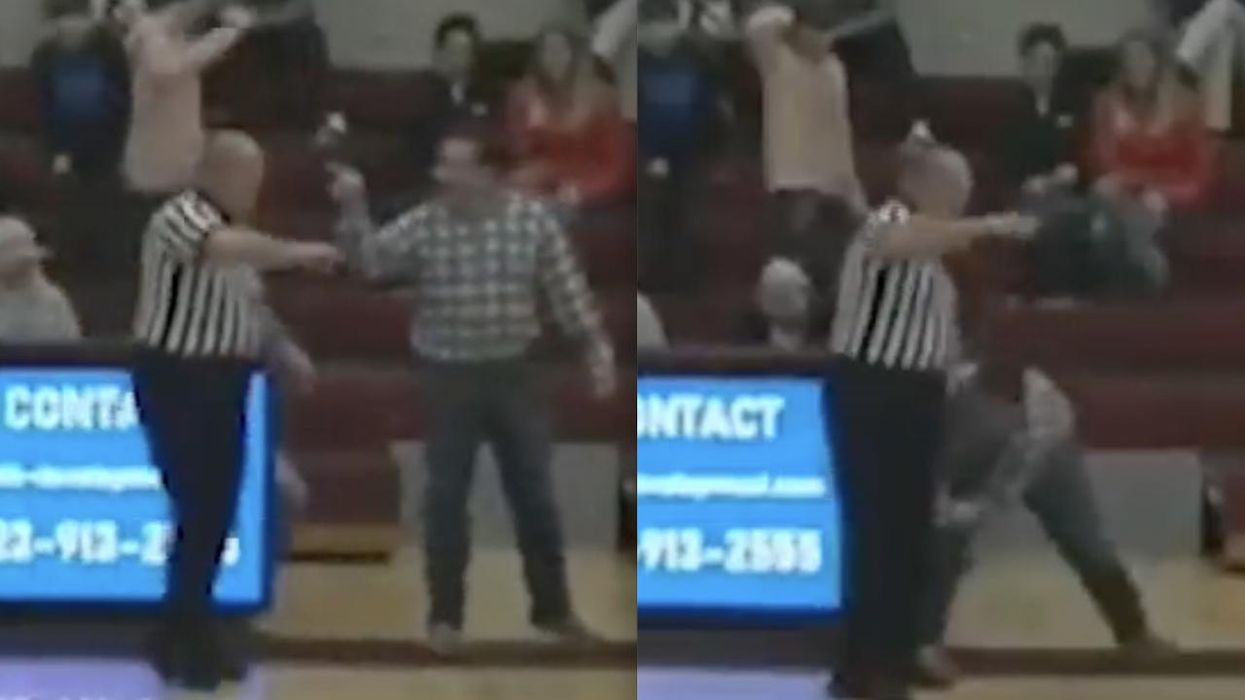 Angry, high-ranking state lawmaker appears to try pulling down pants of HS basketball referee, admits he 'acted the fool'