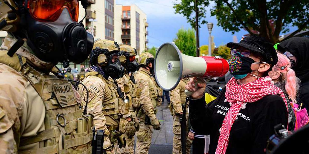 Anti-ICE protest in Portland takes ugly turn when naked cyclists show up