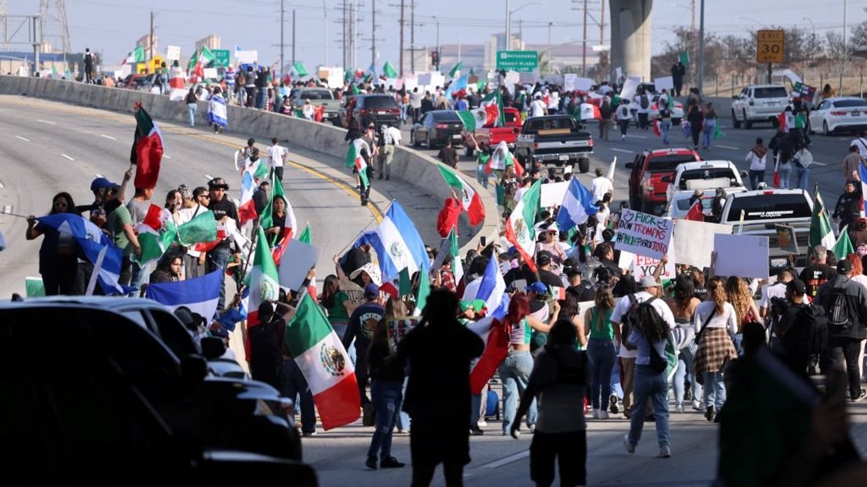 Ice Riots La Anti-ICE protesters take over LA freeway — but no arrests made | Blaze ...