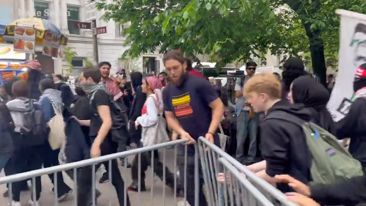 Anti-Israel protesters cause havoc outside the Met Gala, vandalize war memorial