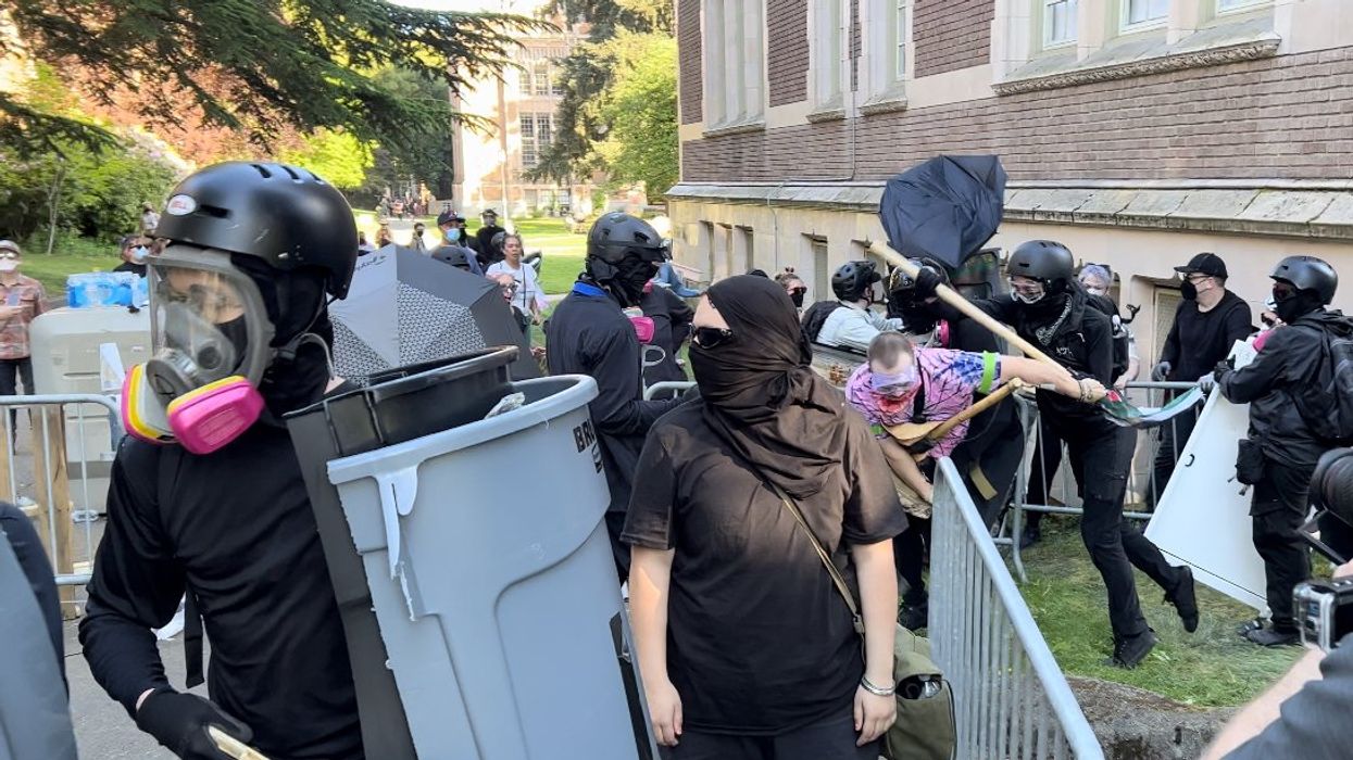 Antifa accidentally beats up fellow campus occupier during confusing incident