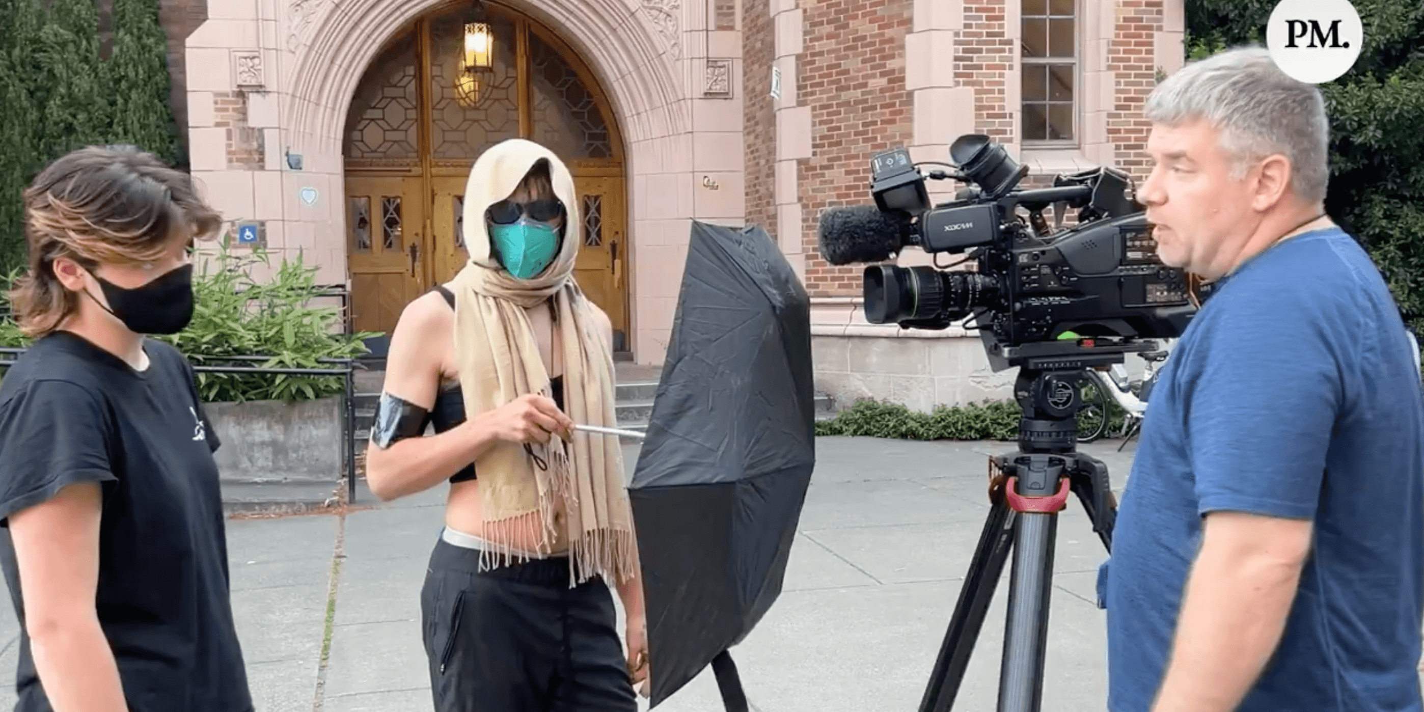 Antifa members at UW encampment harass news cameraman for filming the protest - Vimarsana News