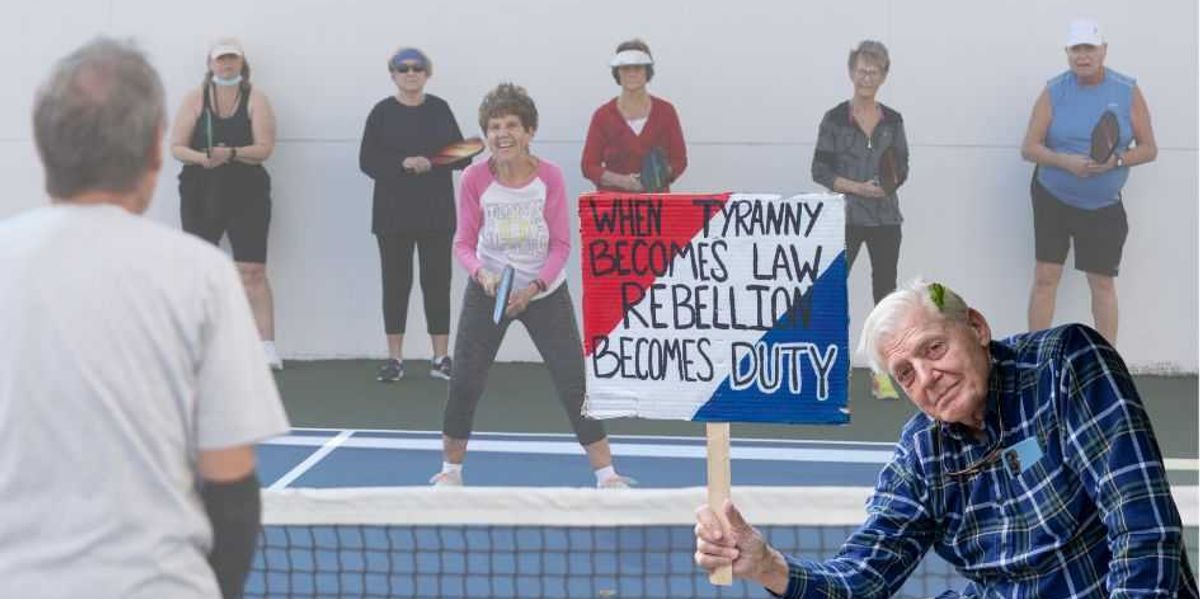 Antifa with an AARP card: When did protesting 'dictators' become the new pickleball?