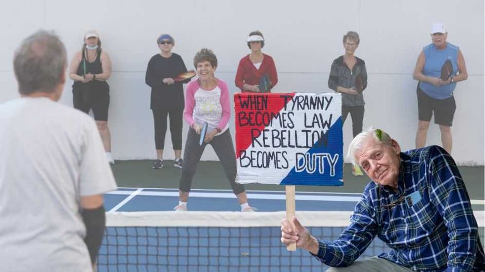 Antifa with an AARP card: When did protesting 'dictators' become the new pickleball?