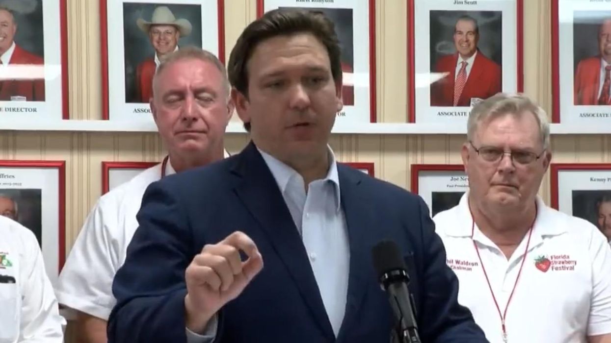 Applause breaks out when DeSantis buries reporter for 'pushing false narrative': 'It’s why people don’t trust people like you'