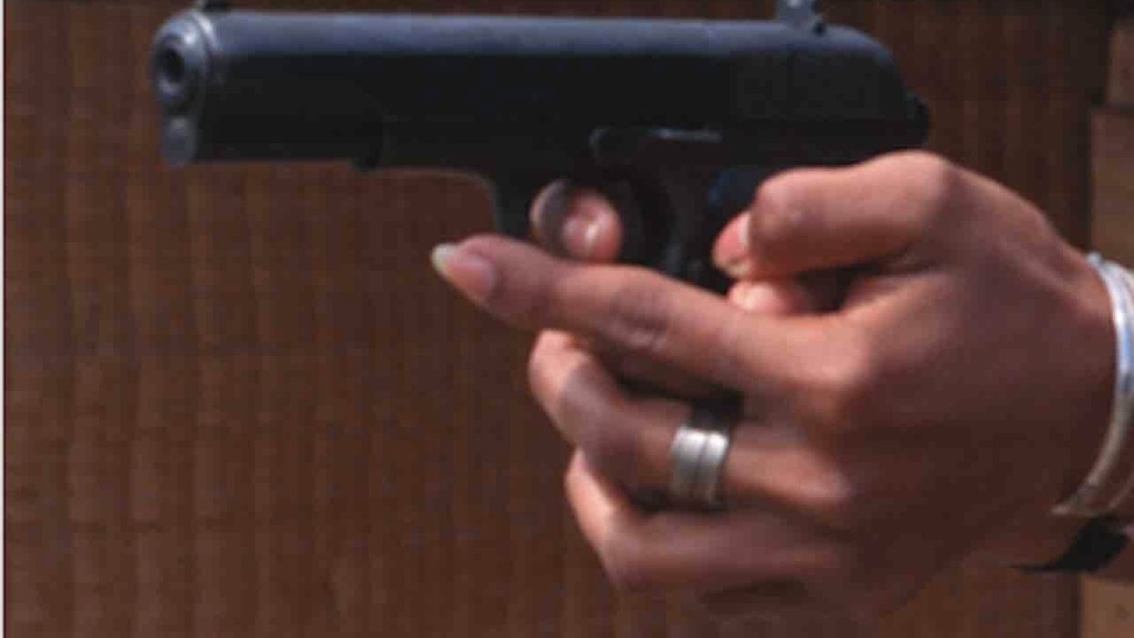 Armed men break into home, demand cash, pistol whip male who won't comply. Then female resident grabs her gun and turns the tables.