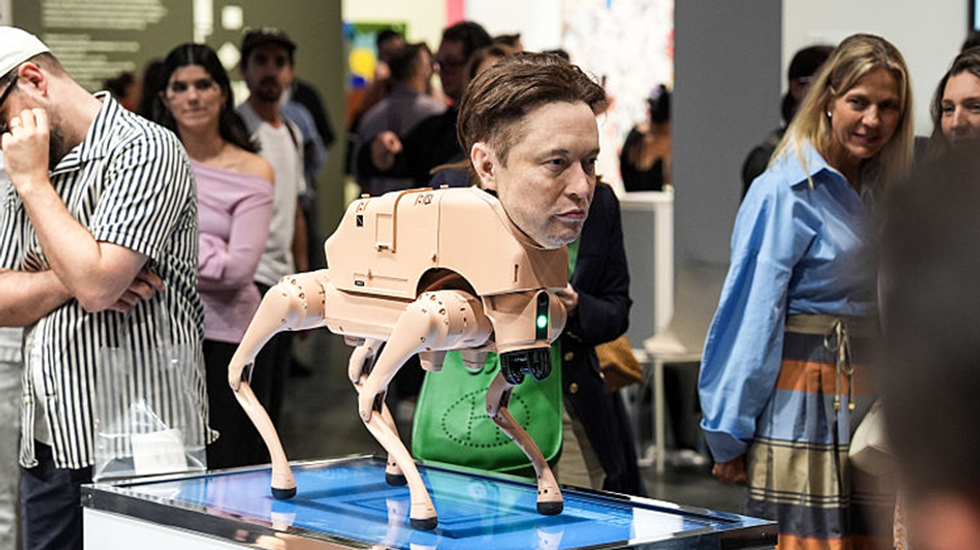 ART? Beeple puts Elon Musk and Mark Zuckerberg heads on robot dogs that 'poop' $100K NFTs