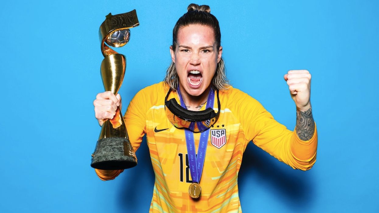 Openly gay US soccer star — who unleashed numerous f-bombs during team's World Cup parade — calls Christian player 'homophobic'