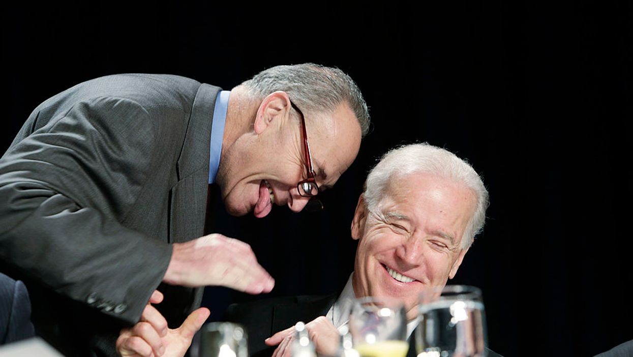 Asked if he believes Tara Reade allegations, Chuck Schumer pivots to politics