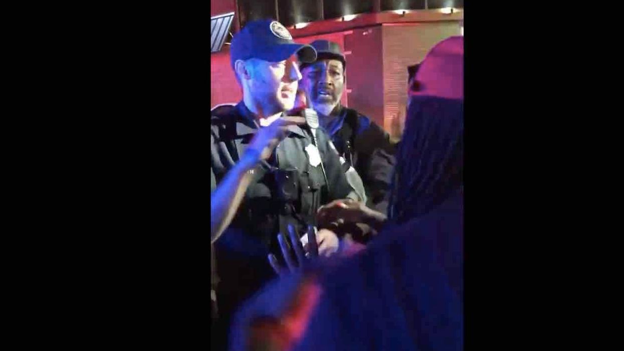 Atlanta cop bullied back into patrol car by mob that gathered apparently after shooting