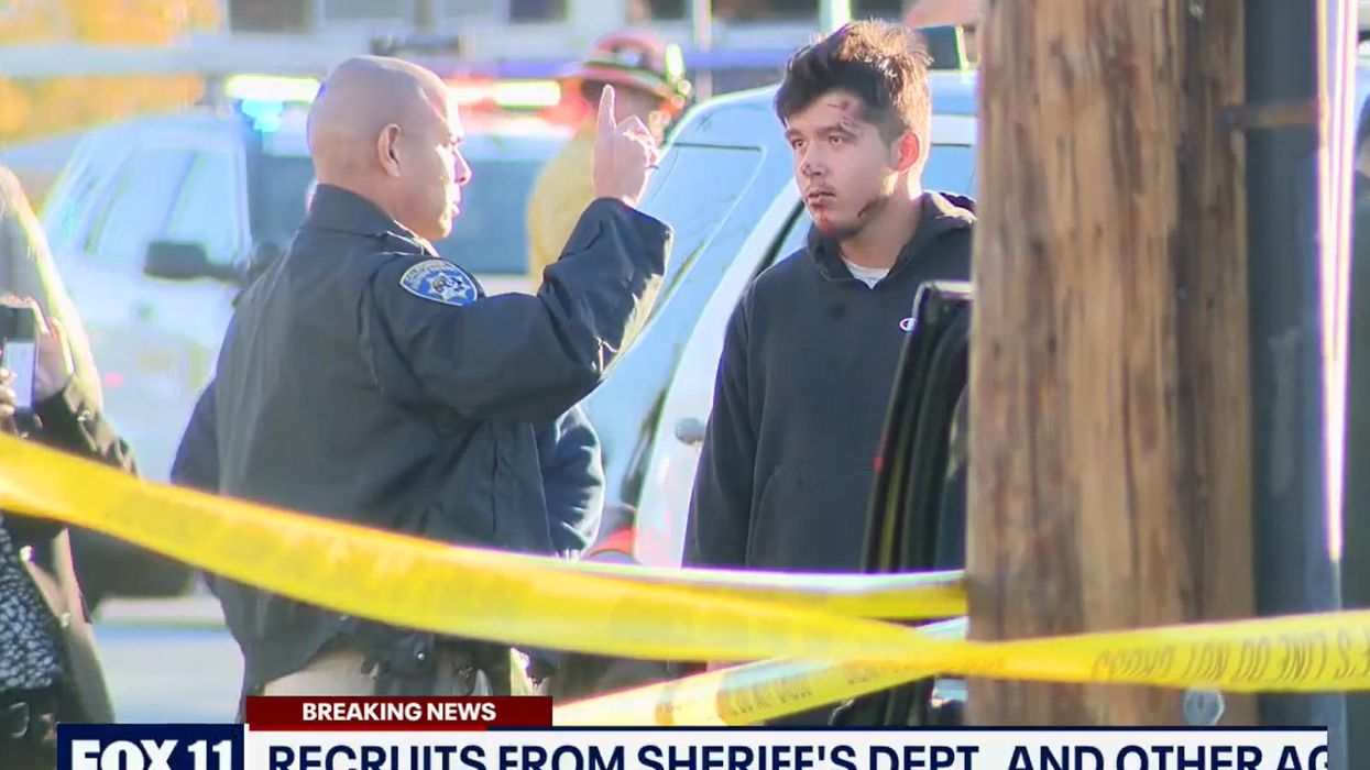 Attempted murder suspect freed from jail after allegedly plowing through 25 LA sheriff's recruits and leaving behind 'bodies everywhere, bones sticking out and bleeding'