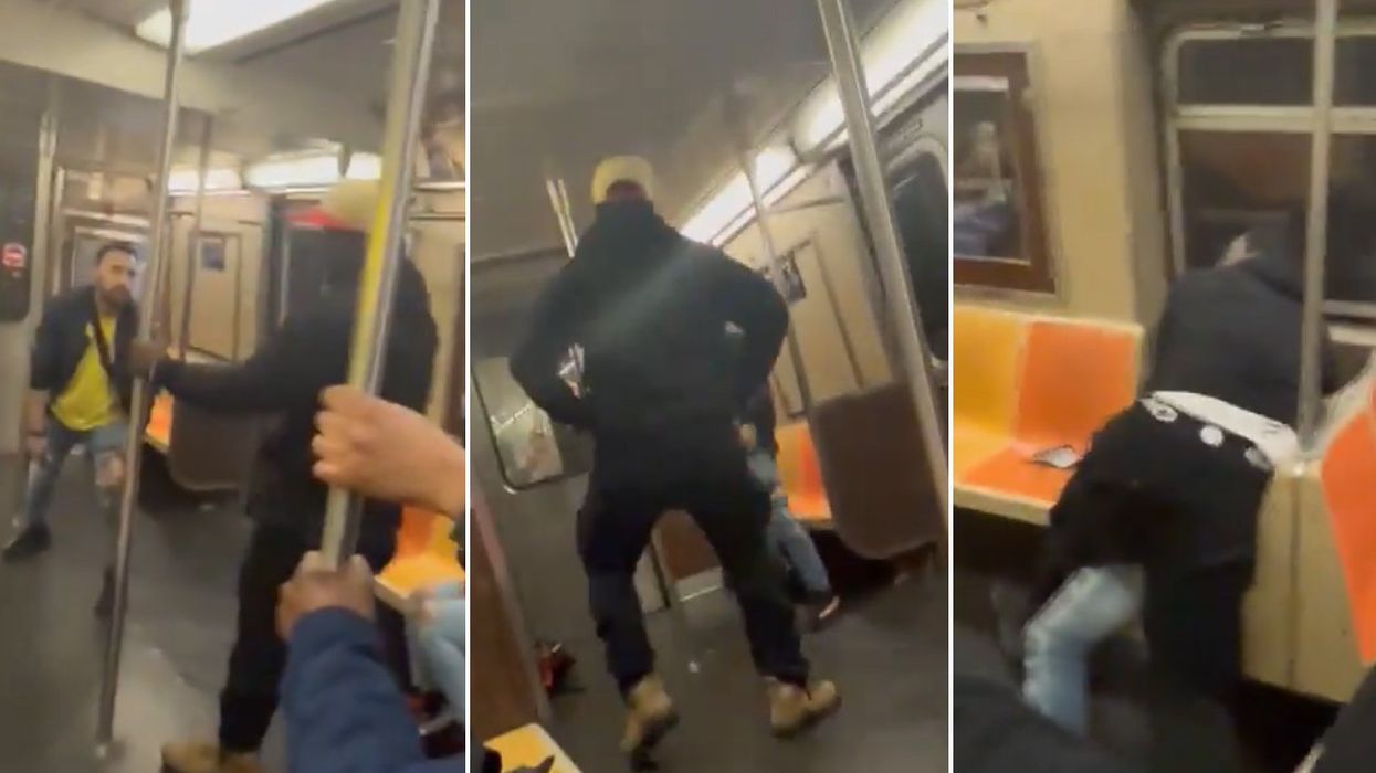 'Babies on here': Man shot in the head with his own gun during brutal daytime battle on crowded NYC train