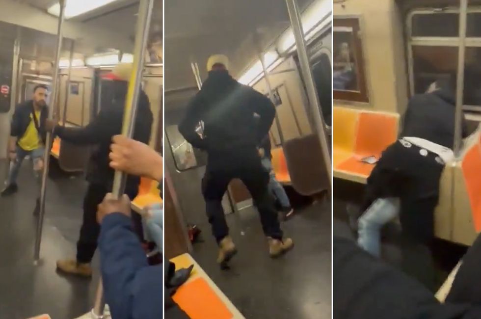 'Babies on here': Man shot in the head with his own gun during brutal daytime battle on crowded NYC train