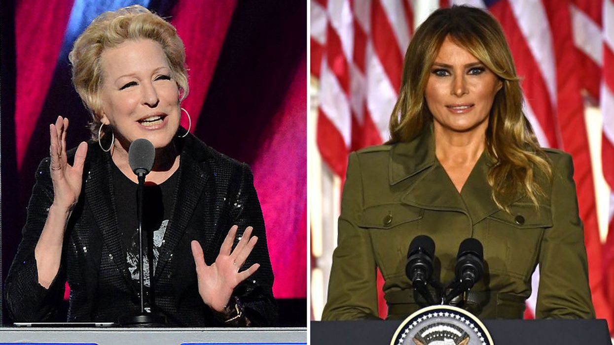 Backlash is swift and intense when Bette Midler attacks Melania Trump: 'She still can’t speak English'