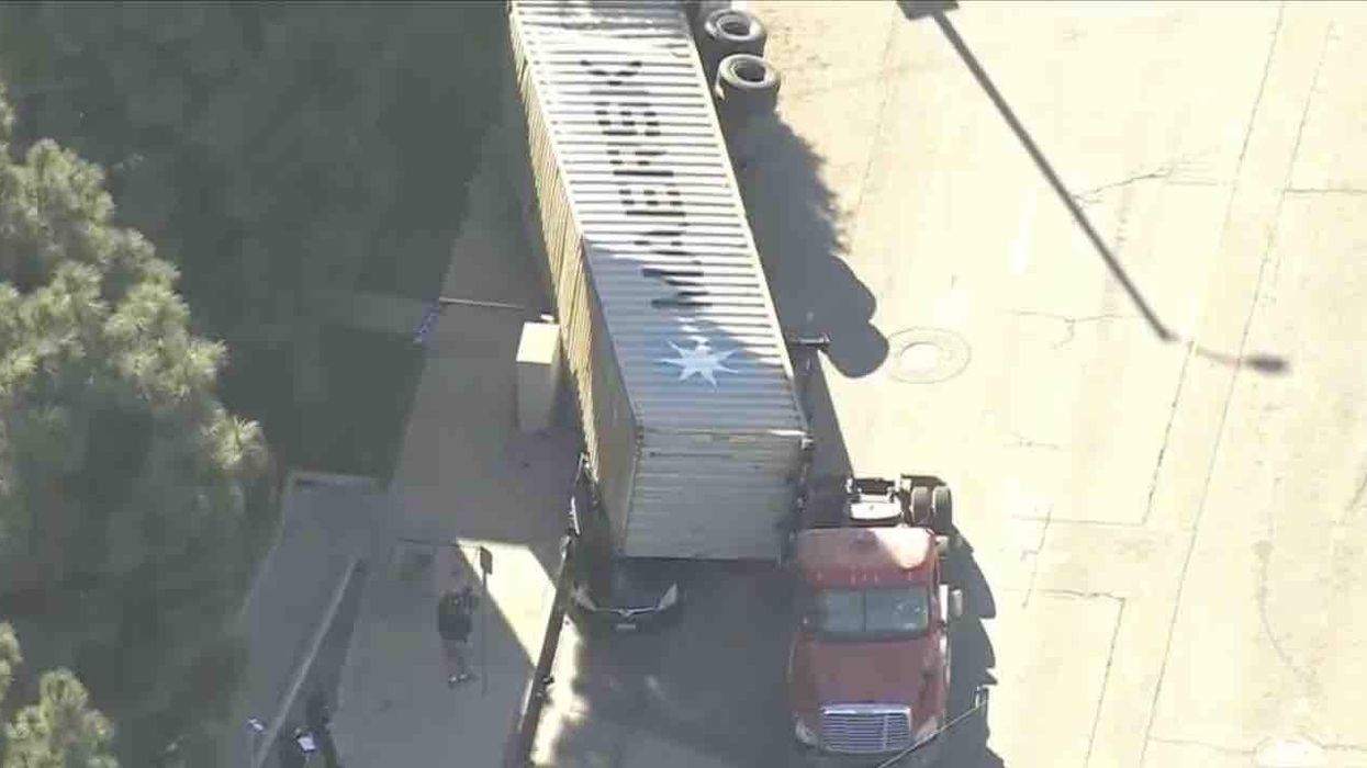 Backlogged shipping containers getting dumped in port neighborhoods due to lack of space — and one crushes car after falling off truck