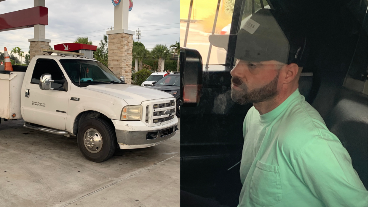 Bank fraud suspect returned to same gas station one day later. But this time, a victim was waiting for him — and handcuffs after that: 'Play stupid games, win stupid prizes!'
