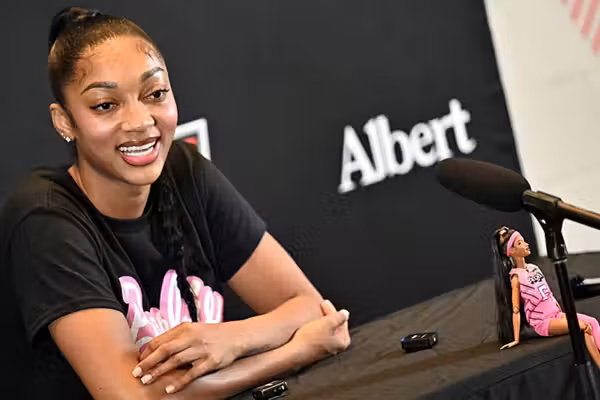 #BarbieSoWhite? Race-baiting WNBA star Angel Reese acts like she's never seen a black doll before