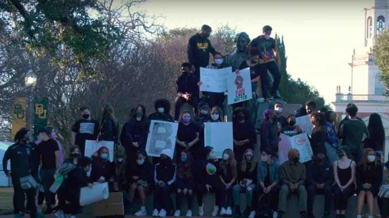 Baylor University students want statue of school's namesake — Judge J.E.B. Baylor — removed from campus because he owned slaves