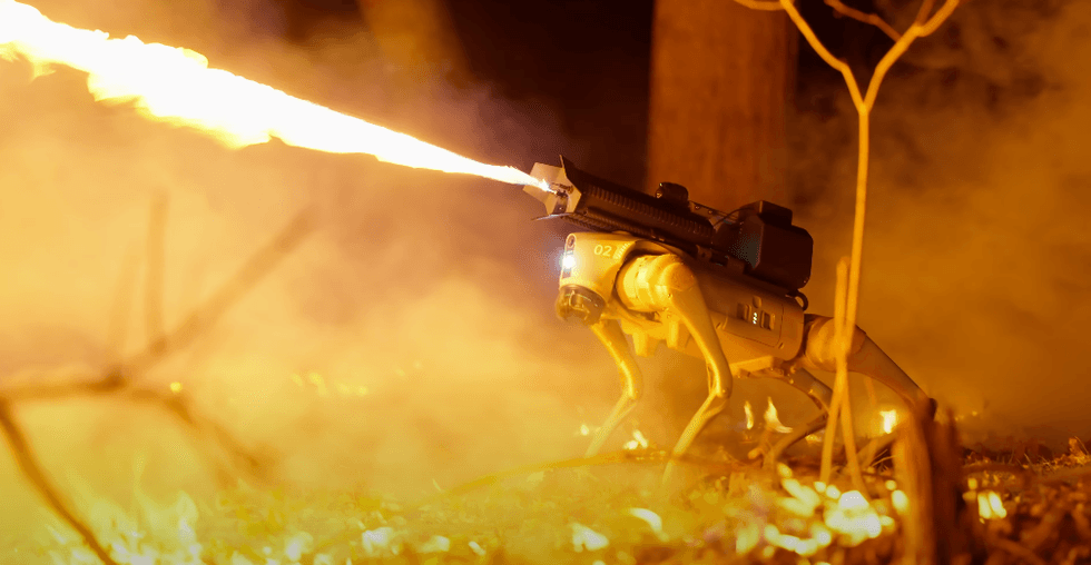 Befriend this flamethrowing robot dog â€¦ before it’s too late