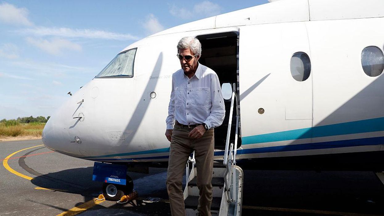 Biden's climate envoy John Kerry exposed after expelling a whole lot of exhaust