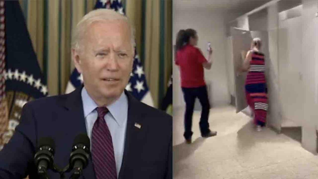 Biden says US Sen. Kyrsten Sinema getting harassed, recorded on video inside restroom 'happens to everybody'