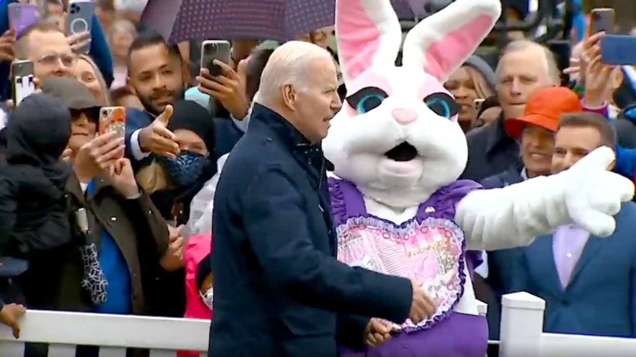Biden suffers another CRINGE moment as Easter Bunny directs him away from crowd