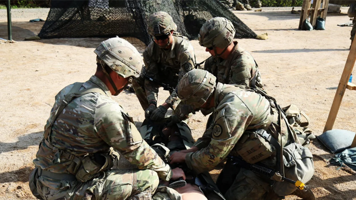 Biotech founder sliced open his own legs on camera to prove his product is safe for US troops