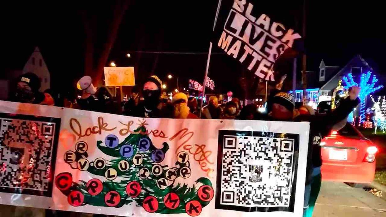 Black Lives Matter group invades 'Candy Cane Lane' — streets decorated with Christmas lights to benefit children with cancer — with protest march