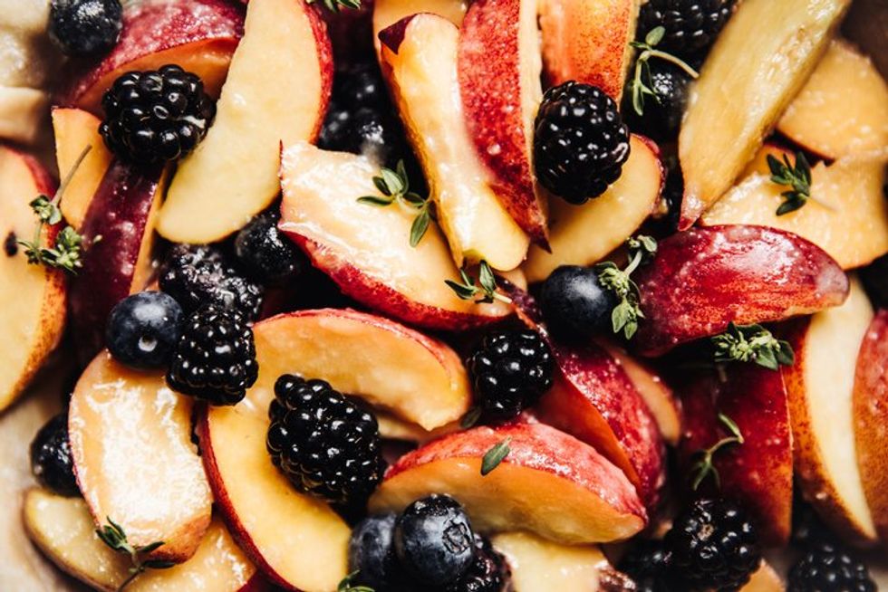 Blackberry peach salad adds zest to dog days of summer
