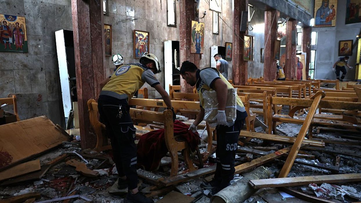 'Blown to bits': Suicide bomber targets Christian church in jihadist-controlled Syria