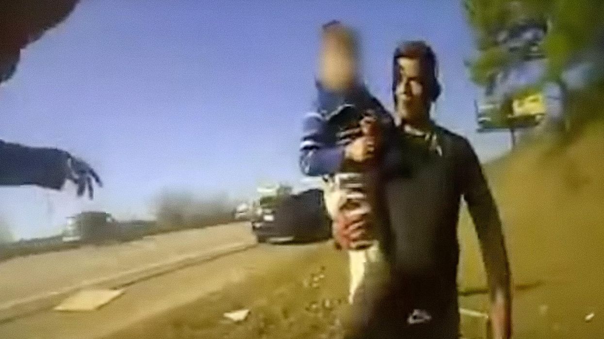 Bodycam footage shows events that led up to police officer — accused of using excessive force — fatally shooting man trying to stab him