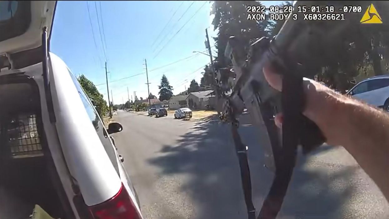 Bodycam footage shows Tacoma officer put down an armed man with single shot at 183 yards