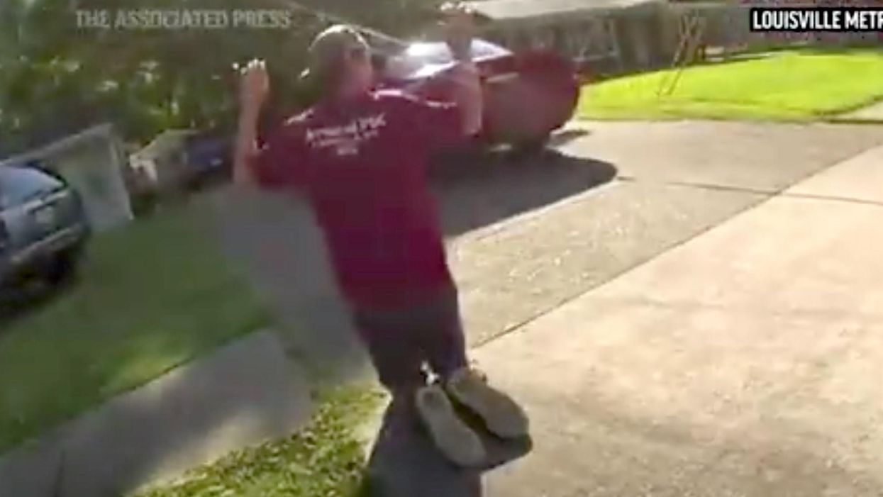 Bodycam video shows the moment police saved a 6-year-old from alleged kidnapper who snatched her from her bike