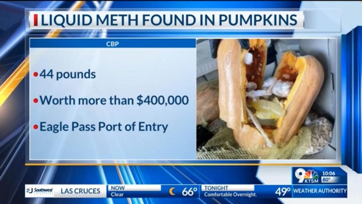 Border patrol seizes 44 pounds of meth hidden inside Halloween pumpkins
