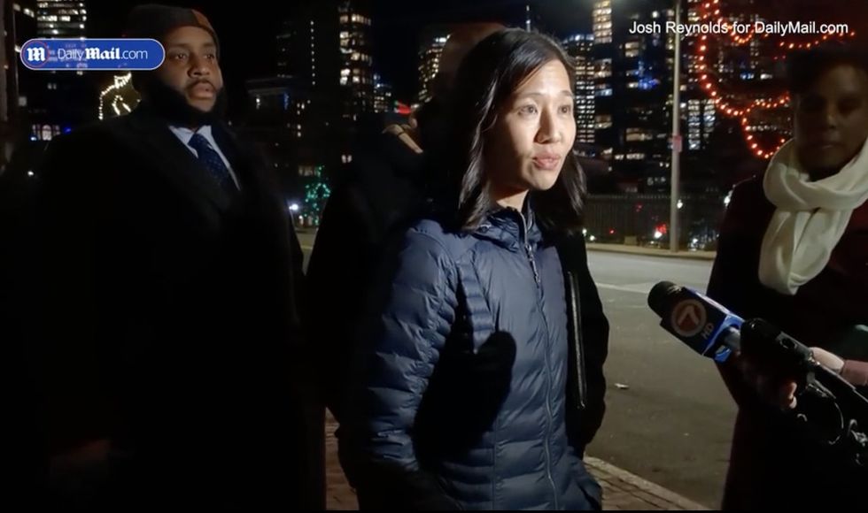 Boston Mayor Wu shows up to 'Electeds of Color' holiday party for non-whites in city-owned building‚ backs segregated shindig