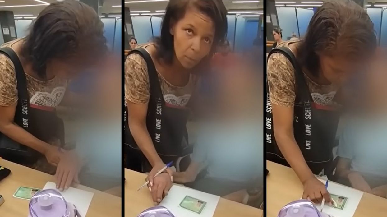 Brazilian woman caught on camera puppeteering dead man to sign for a loan: 'Uncle, are you listening?'