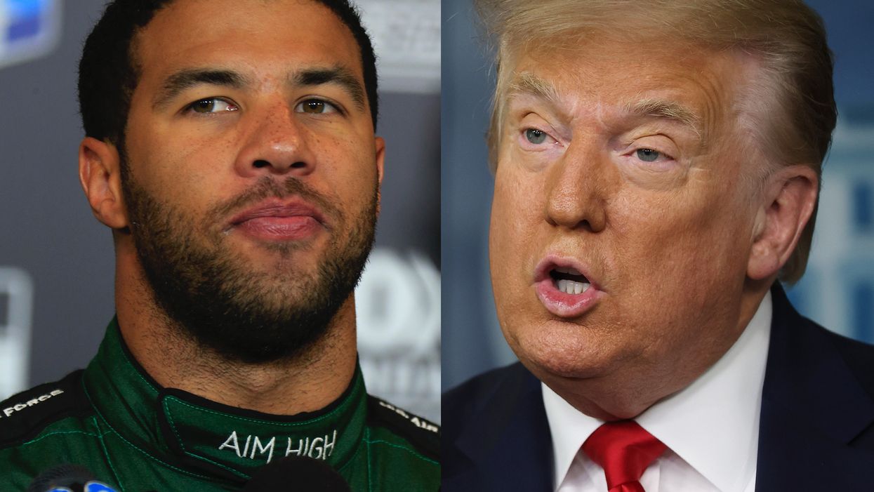 Bubba Wallace; Donald Trump