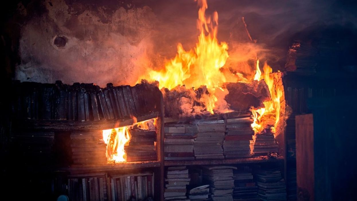 Burning books