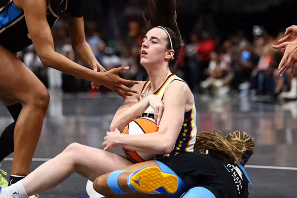 Caitlin Clark gets fist to the throat as WNBA primed to explode: 'She's a straight white basketball player'
