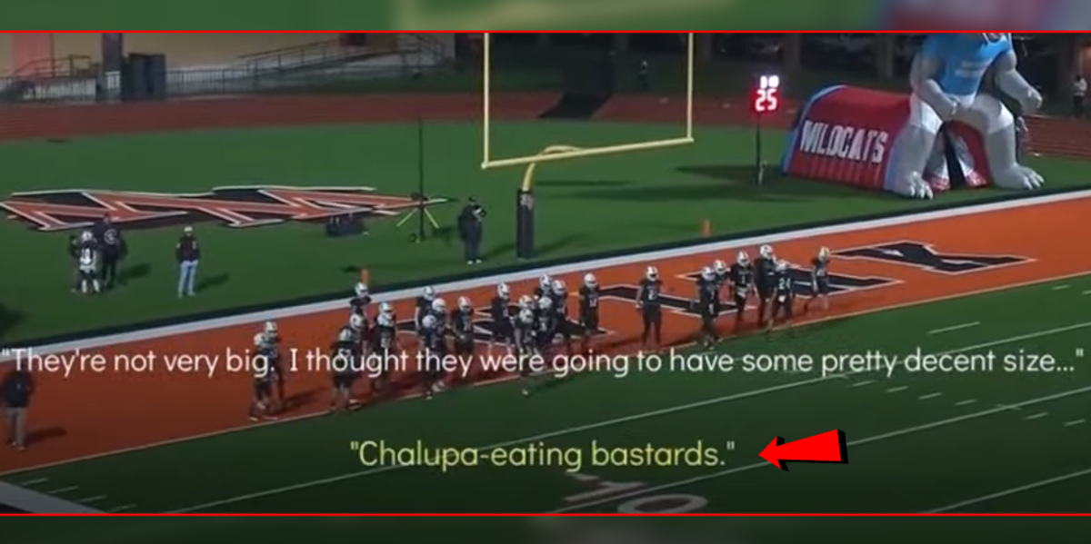 NextImg:'Chalupa-eating bastards': High school football livestream accidentally airs district employee making disparaging remarks | Blaze Media